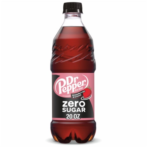 Dr Pepper Strawberries & Cream Zero Sugar Soda - Berry Cream